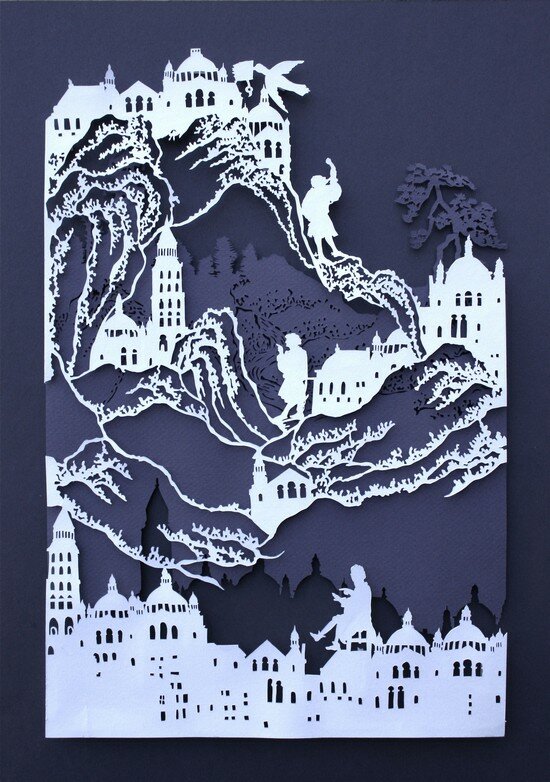 "Through which falls" by Emma van Leest